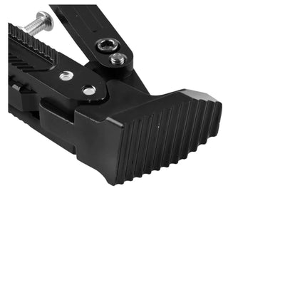 Pata de cabra tipo trípode de aluminio aeronáutico de 188mm para moto