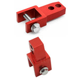 Soporte elevador de amortiguador trasero en aluminio CNC rojo para moto — imagen 2 de 4
