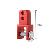 Soporte elevador de amortiguador trasero en aluminio CNC rojo para moto — imagen 4 de 4