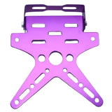 Porta placas de aluminio reforzado universal para motocicleta, varios colores — imagen 5 de 7