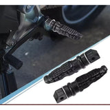 Estriberas plegables de aluminio negro mate para motocicleta — imagen 1 de 4