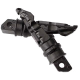 Estriberas plegables de aluminio negro mate para motocicleta — imagen 2 de 4