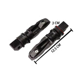 Estriberas plegables de aluminio negro mate para motocicleta — imagen 3 de 4