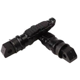 Estriberas plegables de aluminio negro mate para motocicleta — imagen 4 de 4