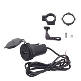 Cargador USB impermeable para moto con montaje en manubrio o retrovisor MTC052 — imagen 2 de 6
