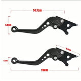 Par de manijas ajustables de freno y clutch para moto, 6 niveles de ajuste — imagen 2 de 6