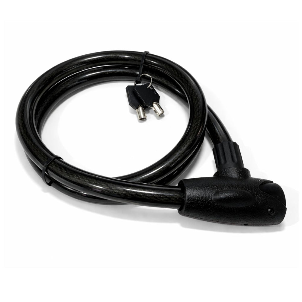 Candado de cable reforzado con cerradura de llaves tubulares para bici y moto