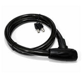 Candado de cable reforzado con cerradura de llaves tubulares para bici y moto — imagen 1 de 5