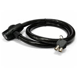 Candado de cable reforzado con cerradura de llaves tubulares para bici y moto — imagen 5 de 5