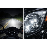 Foco LED H4 alta y baja para faro de moto, cuerpo metálico disipador de calor — imagen 2 de 3