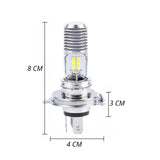 Foco LED H4 alta y baja para faro de moto, cuerpo metálico disipador de calor — imagen 3 de 3