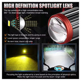 Bombilla LED spotlight de largo alcance para faro de motocicleta — imagen 2 de 8