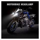 Foco LED H4 12V/24V para moto y auto, luz blanca 6000K, instalación directa — imagen 5 de 5