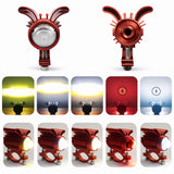 Faro auxiliar LED para manubrio de moto con lente óptica y carcasa de aluminio — imagen 2 de 5