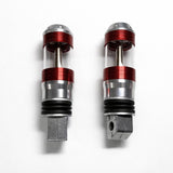 Par de reposapiés de aluminio CNC rojos con aluminio para motocicleta — imagen 1 de 3