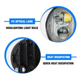 Faro LED tipo rally con doble lente lupa para moto, ATV, UTV y off-road — imagen 6 de 8