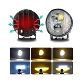 Faro LED tipo rally con doble lente lupa para moto, ATV, UTV y off-road — imagen 7 de 8