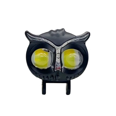 Faro LED tipo búho con tira RGB multicolor y función DRL para moto eléctrica
