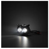 Faro LED tipo búho con tira RGB multicolor y función DRL para moto eléctrica — imagen 6 de 7