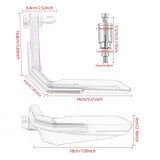 Par de guardamanos protectores universales tipo antiviento para moto — imagen 4 de 5