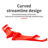 Deflector aerodinámico tipo alerón en color rojo para el frente de la moto — imagen 5 de 6