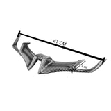 Alerón frontal universal tipo winglets acabado fibra de carbono para moto — imagen 3 de 3