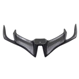 Alerón frontal universal tipo winglets acabado fibra de carbono para moto — imagen 1 de 3
