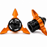 Slider antigolpes tipo shuriken de aluminio para eje de motocicleta — imagen 5 de 7
