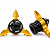 Slider antigolpes tipo shuriken de aluminio para eje de motocicleta — imagen 7 de 7