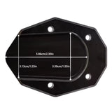 Base ampliada tipo CNC para caballete lateral de motocicleta — imagen 2 de 3