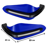 Paramanos con tira LED integrada para motocicleta tipo racing — imagen 5 de 5