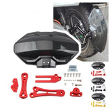 Salpicadera universal de fibra de carbono con kit de montaje para moto — imagen 6 de 6