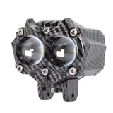 Faro antiniebla auxiliar doble lente para moto con luz blanca y ámbar en 3 modos — imagen 3 de 5
