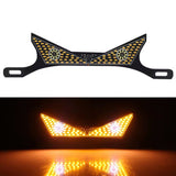 Porta placa con luz LED estilo ojos y varios modos para motocicleta — imagen 5 de 5