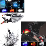Par de direccionales LED tricolor universales de 12V para motocicleta — imagen 2 de 3