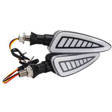 Par de direccionales LED tricolor universales de 12V para motocicleta — imagen 1 de 3