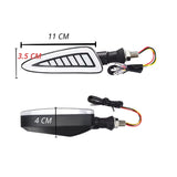 Par de direccionales LED tricolor universales de 12V para motocicleta — imagen 3 de 3