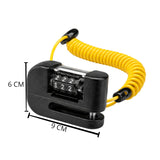 Candado antirrobo de disco con combinación numérica y cable espiral para moto y bici — imagen 3 de 3