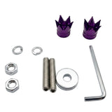 Par de tapones de válvula tipo corona en aluminio para bicicleta — imagen 3 de 6