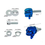 Tornillo decorativo calavera M6 con tuerca y arandelas para moto — imagen 3 de 4
