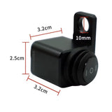 Switch rocker impermeable para moto con base de montaje y cableado — imagen 2 de 5
