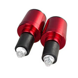 Par de bar end de aluminio CNC para manubrio de motocicleta — imagen 1 de 7