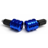 Par de bar ends de aluminio CNC antivibración para manubrio de moto — imagen 1 de 3