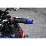 Par de bar ends de aluminio CNC antivibración para manubrio de moto — imagen 2 de 3
