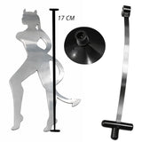 Decoración metálica para auto de 17 cm con base de ventosa — imagen 4 de 4