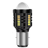 Bulbo LED BA20D con luz 360° blanca y ámbar para moto — imagen 1 de 9