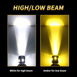 Bulbo LED BA20D con luz 360° blanca y ámbar para moto — imagen 7 de 9