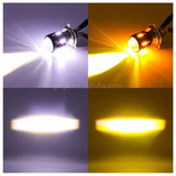 Bulbo LED BA20D con luz 360° blanca y ámbar para moto — imagen 8 de 9