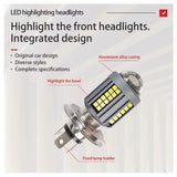 Bulbo LED tipo H4 de 3 pines para faro principal de motocicleta — imagen 4 de 6