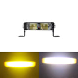 Faro LED auxiliar doble con lentes tipo lupa para moto, auto o camioneta — imagen 2 de 4